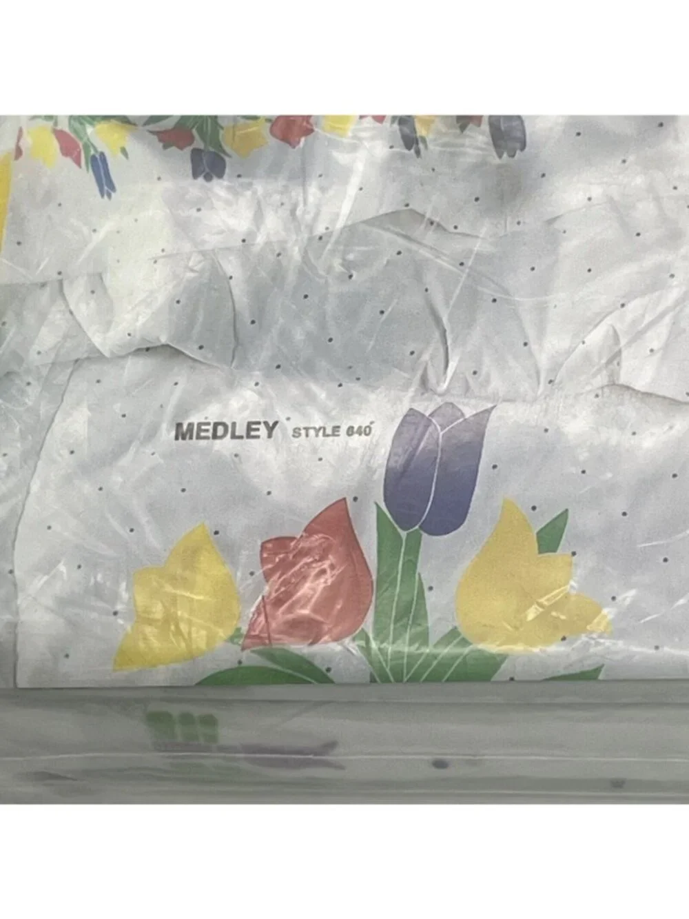 Cannon Monticello 4 Piece Full Bed Set Percale Sheet Tulip Flower Medley NEW 640